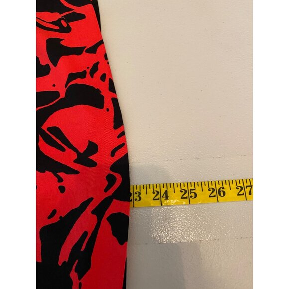 Ellen Tracy Womens Red & Black Abstract Print A-Line Skirt Size 8 - Picture 7 of 9